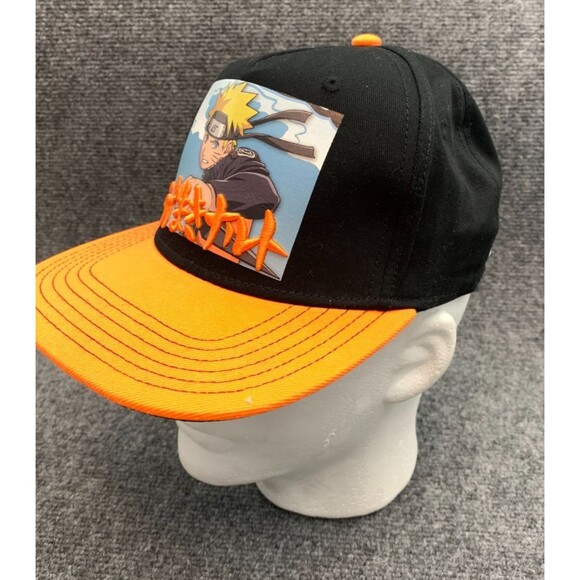 Naruto Shippuden Hat Snapback Cap Embroidered Uzumaki Clan Japanese Anime Screen - Picture 3 of 6